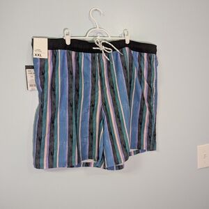 Original Use Multicolor Striped Swim Trunks